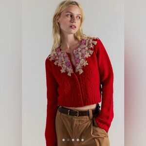 NWT FREE PEOPLE ONE PIXIE CARDI ❤️❤️